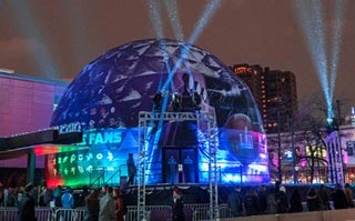 Fully enclosed with doors